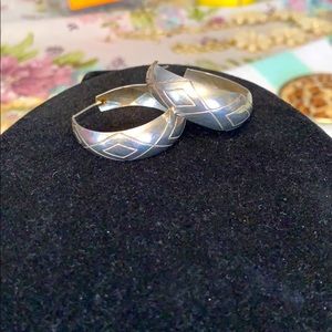 Sterling silver hoop earrings